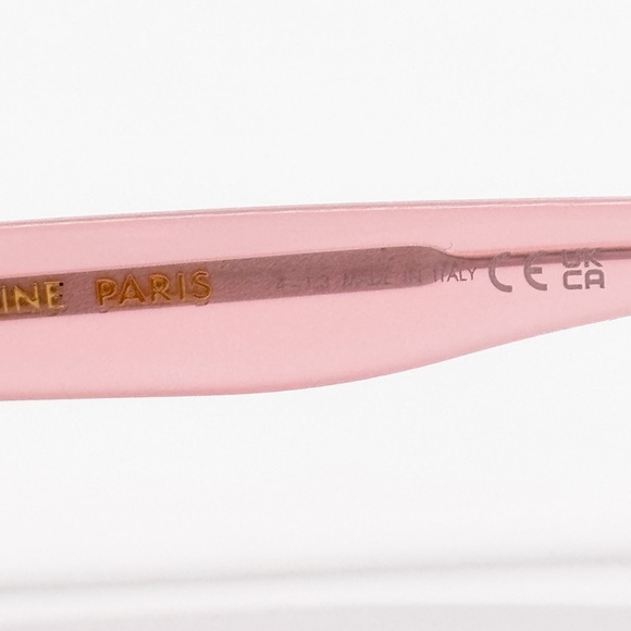 NEW CELINE CL40243I 72J SUNGLASSES GEOMETRIC PINK GREY WOMEN CELINE EYEWEAR - Picture 8 of 10